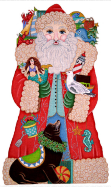 1720 Seashore Santa - 15"