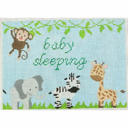 KKSG31C Baby Sleeping Jungle on Blue