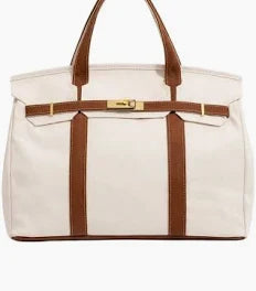 Canvas Boatkin Bag - Brown Strap