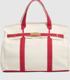 Canvas Boatkin Bag - Red Strap