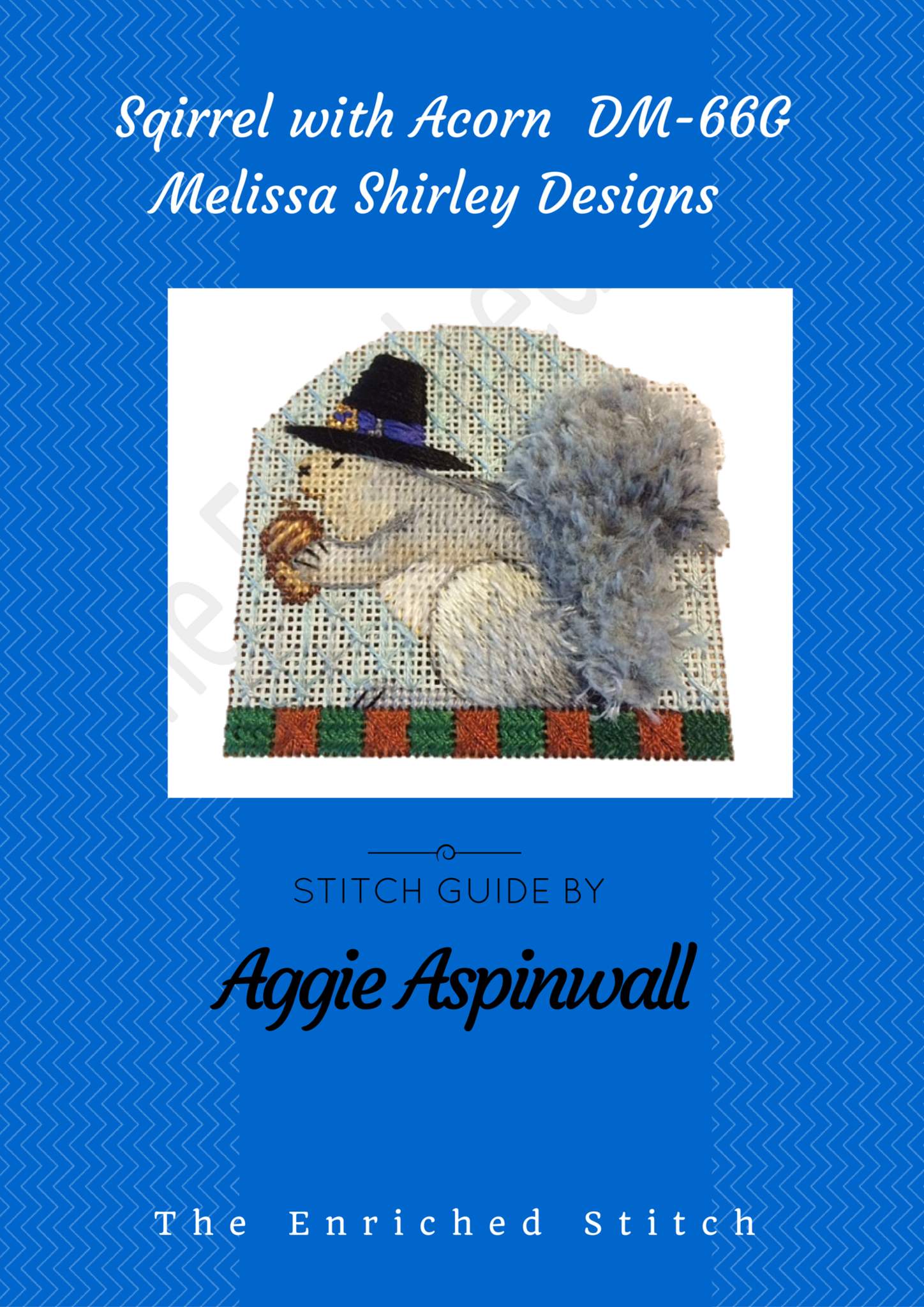 Squirrel with Acorn Stitch Guide
