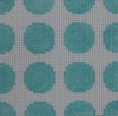 KKSS15 Geometric dots in squares - turquoise 3" Square