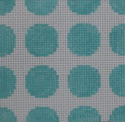 KKSS15 Geometric dots in squares - turquoise 3" Square