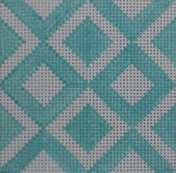 KKSS20 geometric diamond blocks - turquoise 3" Square