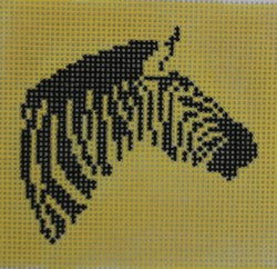 KKSS7 Zebra on yellow 3" Square