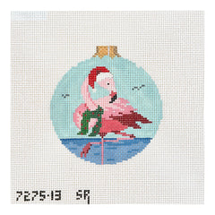7275-13 SR Santa Flamingo Round