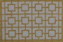 KKWCC17 wallet insert geometric squares - metallic gold 3.25 x 2.25